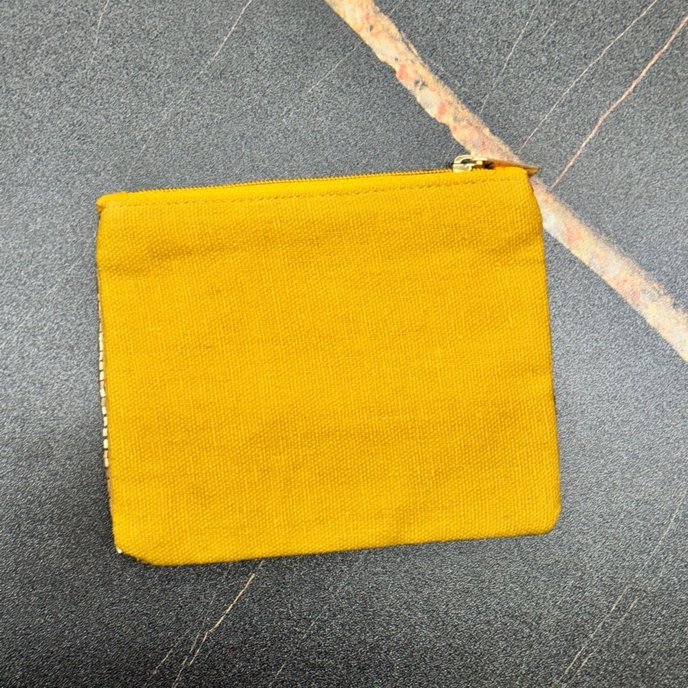 Gold Multicolor Beaded Pouch Bag with Vibrant Design - Picture 3 of 3